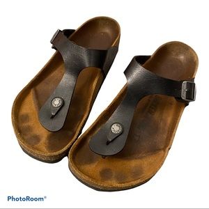 Birkenstock Gizeh Birko-Flo Black Size 38